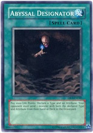 Abyssal Designator (DR3-EN040) - Dark Revelation Volume 3 Unlimited - Premium Yugioh Single from Konami - Just $0.78! Shop now at Game Crave Tournament Store