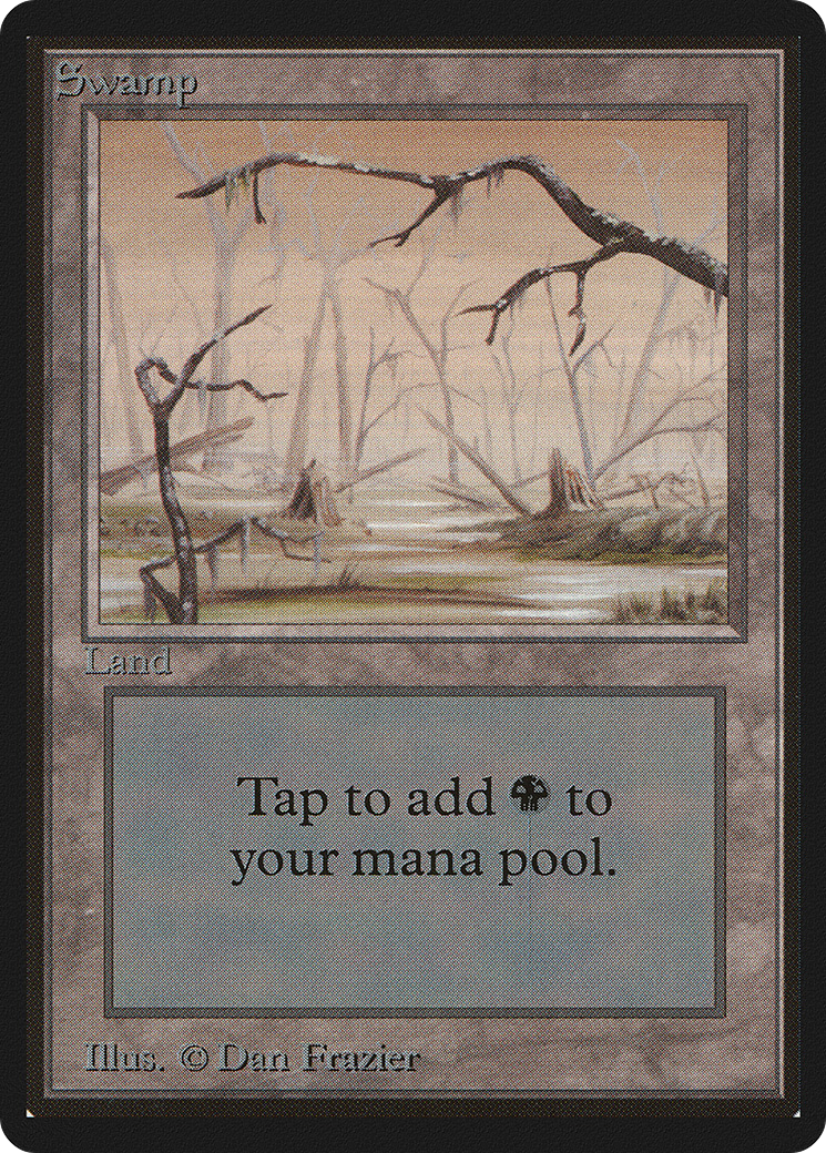 Swamp (LEB-295) - Limited Edition Beta - Premium MTG Single from Wizards of the Coast - Just $6.82! Shop now at Game Crave Tournament Store