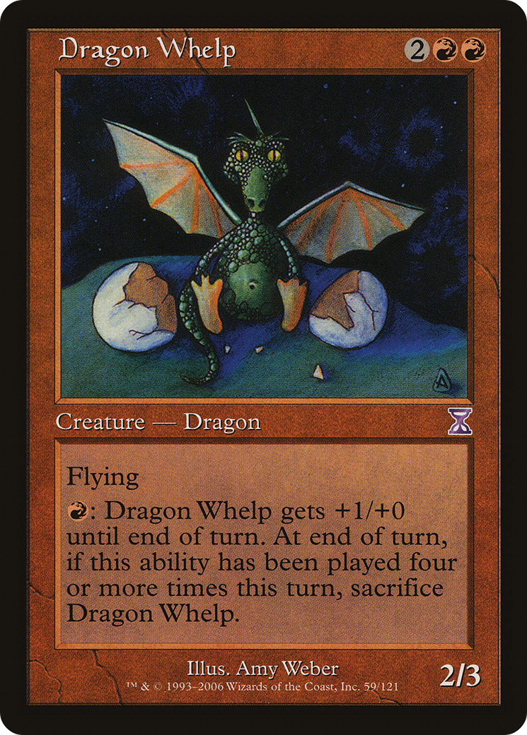Dragon Whelp (TSB-059) - Time Spiral Timeshifted Foil - Premium MTG Single from Wizards of the Coast - Just $5.73! Shop now at Game Crave Tournament Store