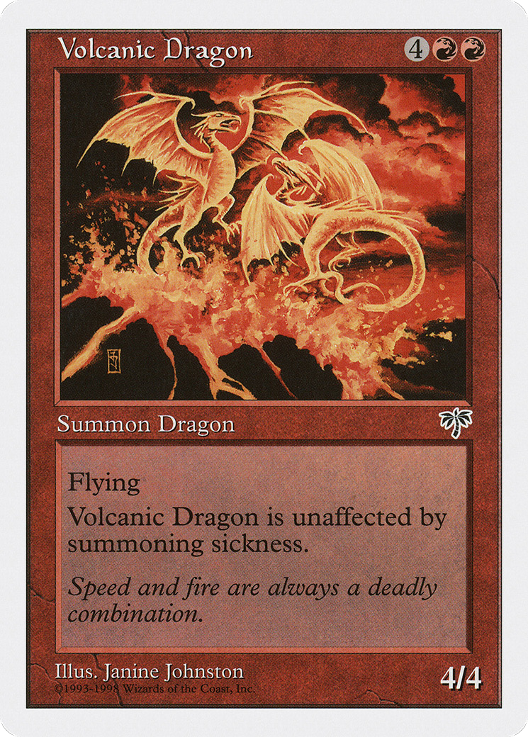 Volcanic Dragon (ATH-051) - Anthologies - Premium MTG Single from Wizards of the Coast - Just $0.26! Shop now at Game Crave Tournament Store