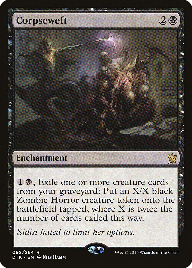Corpseweft (DTK-092) - Dragons of Tarkir - Premium MTG Single from Wizards of the Coast - Just $0.08! Shop now at Game Crave Tournament Store