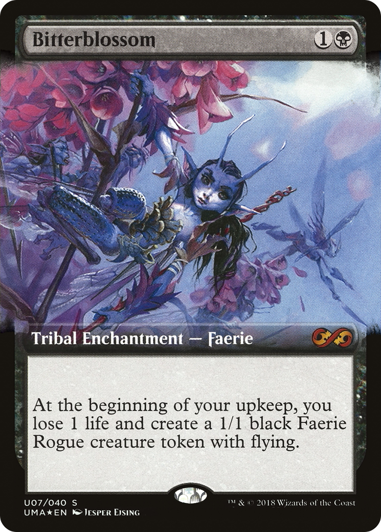 Bitterblossom (PUMA-0U7) - Ultimate Box Topper: (Extended Art) Foil - Premium MTG Single from Wizards of the Coast - Just $6.56! Shop now at Game Crave Tournament Store