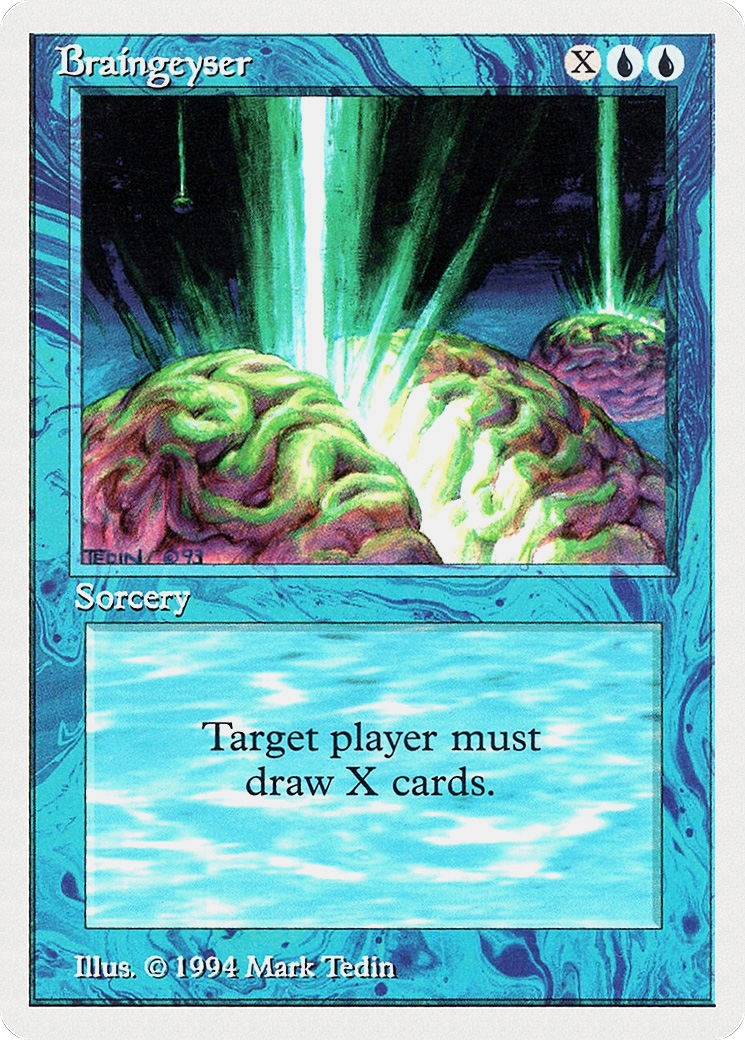 Braingeyser (SUM-050) - Summer Magic / Edgar - Premium MTG Single from Wizards of the Coast - Just $0! Shop now at Game Crave Tournament Store