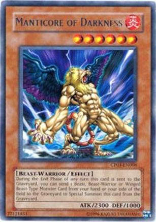 Manticore of Darkness (CP03-EN008) - Champion Pack 3 Unlimited - Premium Yugioh Single from Konami - Just $0.75! Shop now at Game Crave Tournament Store