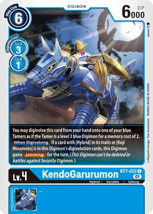 KendoGarurumon (BT7-022) - Next Adventure - Premium Digimon Single from Bandai - Just $0.25! Shop now at Game Crave Tournament Store