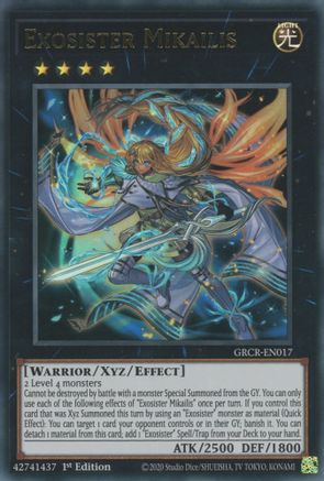 Exosister Mikailis (GRCR-EN017) - The Grand Creators 1st Edition - Premium Yugioh Single from Konami - Just $2.31! Shop now at Game Crave Tournament Store