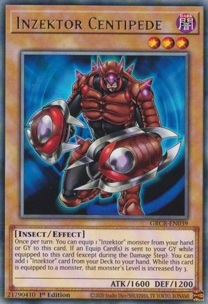 Inzektor Centipede (GRCR-EN039) - The Grand Creators 1st Edition - Premium Yugioh Single from Konami - Just $0.25! Shop now at Game Crave Tournament Store