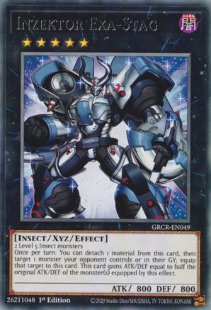 Inzektor Exa-Stag (GRCR-EN049) - The Grand Creators 1st Edition - Premium Yugioh Single from Konami - Just $0.25! Shop now at Game Crave Tournament Store