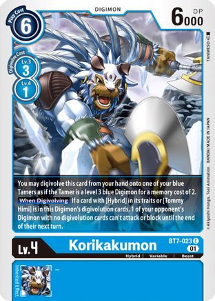 Korikakumon (BT7-023) - Next Adventure - Premium Digimon Single from Bandai - Just $0.25! Shop now at Game Crave Tournament Store