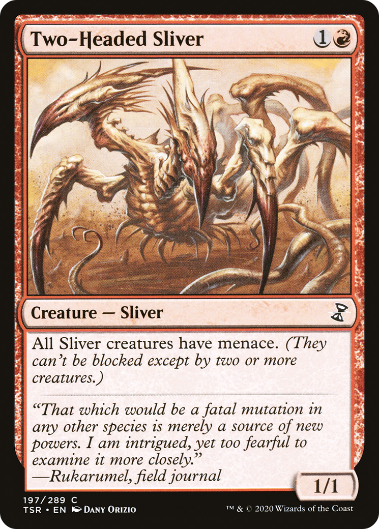 Two-Headed Sliver (TSR-197) - Time Spiral Remastered Foil - Premium MTG Single from Wizards of the Coast - Just $0.36! Shop now at Game Crave Tournament Store