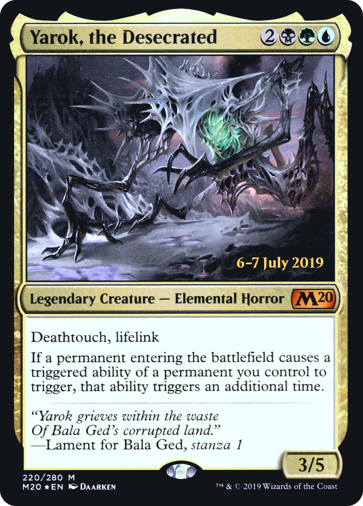 Yarok, the Desecrated (PM20-220S) - Core Set 2020 Promos Foil - Premium MTG Single from Wizards of the Coast - Just $3.82! Shop now at Game Crave Tournament Store