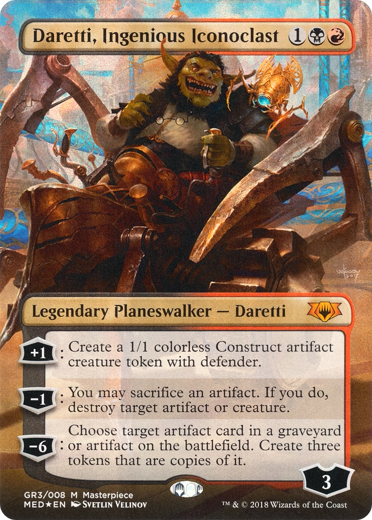 Daretti, Ingenious Iconoclast (MED-GR3) - Mythic Edition (Borderless) Foil - Premium MTG Single from Wizards of the Coast - Just $3.85! Shop now at Game Crave Tournament Store