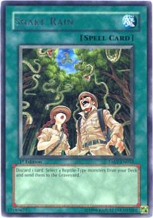 Snake Rain (TAEV-EN052) - Tactical Evolution Unlimited - Premium Yugioh Single from Konami - Just $0.93! Shop now at Game Crave Tournament Store