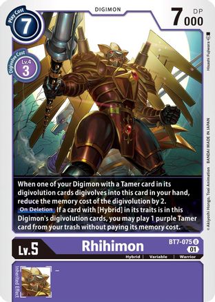 Rhihimon (BT7-075) - Next Adventure - Premium Digimon Single from Bandai - Just $0.25! Shop now at Game Crave Tournament Store