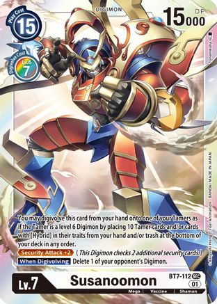 Susanoomon (BT7-112) - Next Adventure Foil - Premium Digimon Single from Bandai - Just $1.03! Shop now at Game Crave Tournament Store
