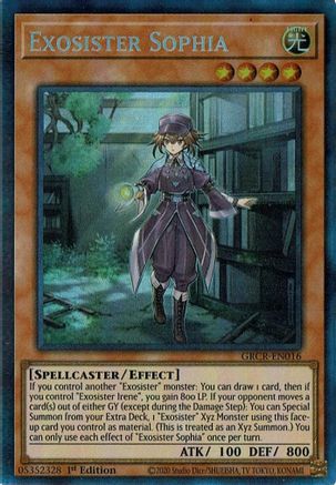 Exosister Sophia (CR) (GRCR-EN016) - The Grand Creators 1st Edition - Premium Yugioh Single from Konami - Just $8.22! Shop now at Game Crave Tournament Store