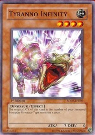 Tyranno Infinity (SD09-EN009) - Structure Deck: Dinosaur's Rage 1st Edition - Premium Yugioh Single from Konami - Just $0.26! Shop now at Game Crave Tournament Store