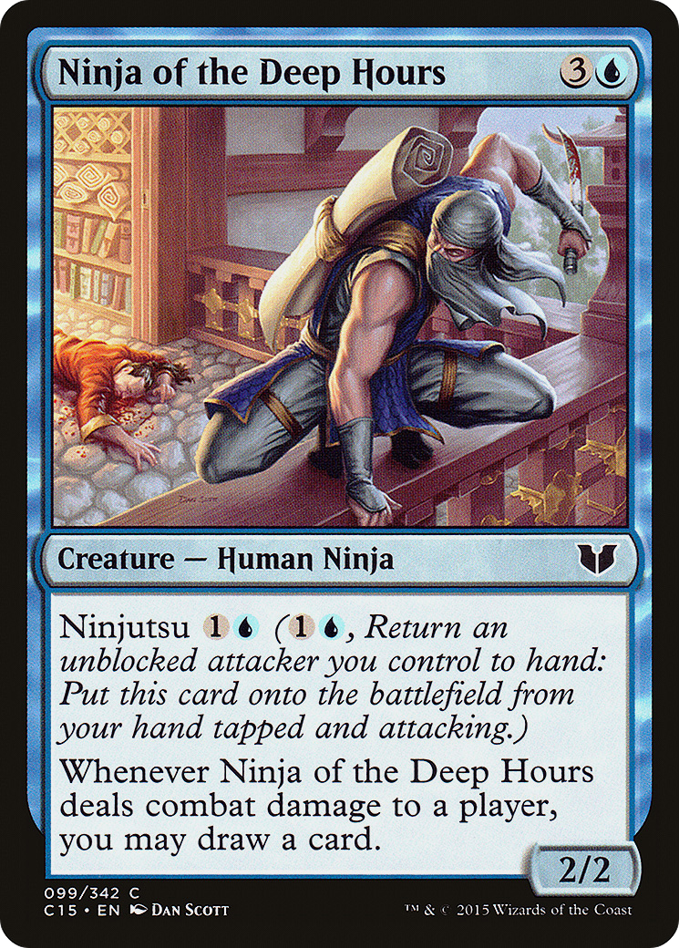 Ninja of the Deep Hours (C15-099) - Commander 2015 - Premium MTG Single from Wizards of the Coast - Just $0.29! Shop now at Game Crave Tournament Store