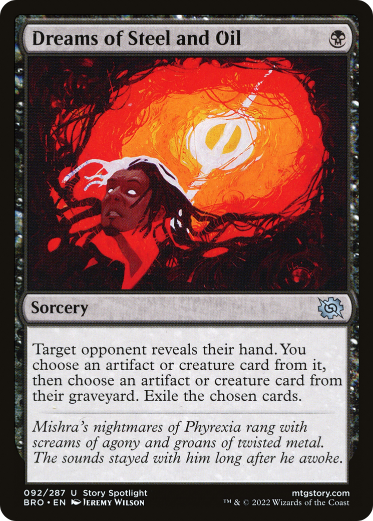 Dreams of Steel and Oil (BRO-092) - The Brothers' War - Premium MTG Single from Wizards of the Coast - Just $0.08! Shop now at Game Crave Tournament Store