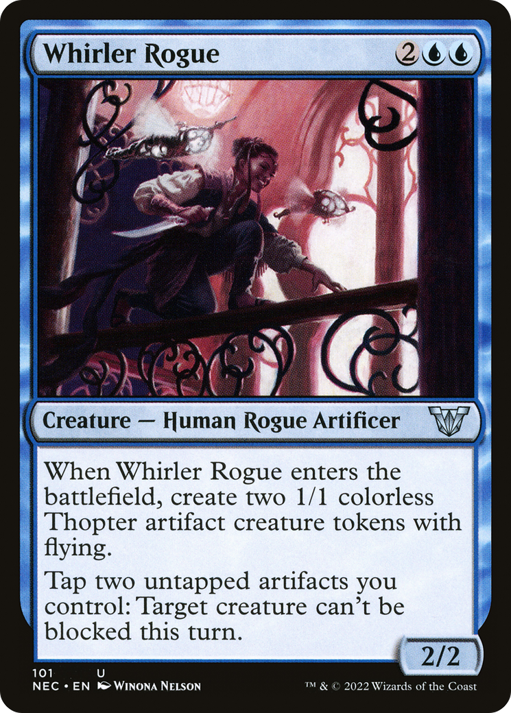 Whirler Rogue (NEC-101) - Neon Dynasty Commander - Premium MTG Single from Wizards of the Coast - Just $0.25! Shop now at Game Crave Tournament Store