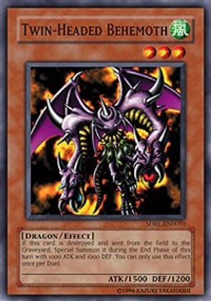 Twin-Headed Behemoth (SDRL-EN010) - Structure Deck: Rise of the Dragon Lords 1st Edition - Premium Yugioh Single from Konami - Just $0.25! Shop now at Game Crave Tournament Store