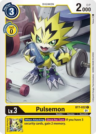 Pulsemon (BT7-032) - Next Adventure - Premium Digimon Single from Bandai - Just $0.25! Shop now at Game Crave Tournament Store
