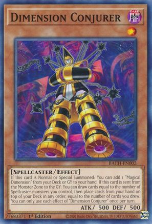 Dimension Conjurer (BACH-EN002) - Battle of Chaos 1st Edition - Premium Yugioh Single from Konami - Just $0.25! Shop now at Game Crave Tournament Store