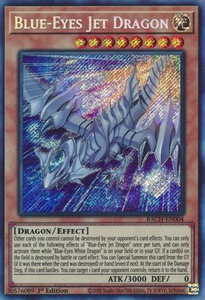 Blue-Eyes Jet Dragon (BACH-EN004) - Battle of Chaos 1st Edition - Premium Yugioh Single from Konami - Just $2.14! Shop now at Game Crave Tournament Store
