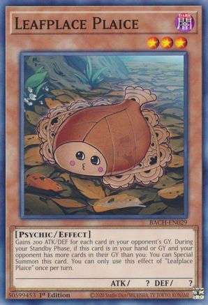 Leafplace Plaice (BACH-EN029) - Battle of Chaos 1st Edition - Premium Yugioh Single from Konami - Just $0.25! Shop now at Game Crave Tournament Store