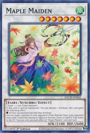 Maple Maiden (BACH-EN042) - Battle of Chaos 1st Edition - Premium Yugioh Single from Konami - Just $0.25! Shop now at Game Crave Tournament Store
