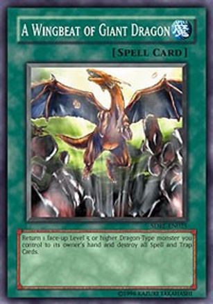 A Wingbeat of Giant Dragon (SDRL-EN025) - Structure Deck: Rise of the Dragon Lords 1st Edition - Premium Yugioh Single from Konami - Just $0.32! Shop now at Game Crave Tournament Store