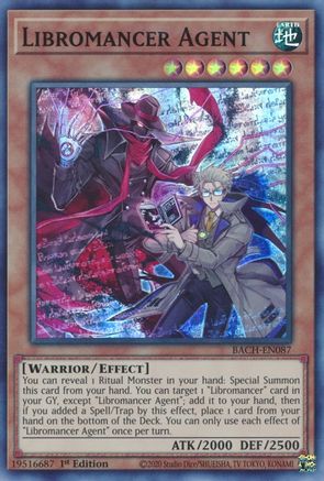 Libromancer Agent (BACH-EN087) - Battle of Chaos 1st Edition - Premium Yugioh Single from Konami - Just $0.25! Shop now at Game Crave Tournament Store