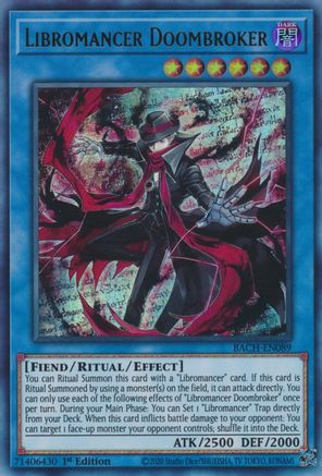 Libromancer Doombroker (BACH-EN089) - Battle of Chaos 1st Edition - Premium Yugioh Single from Konami - Just $0.25! Shop now at Game Crave Tournament Store