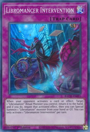 Libromancer Intervention (BACH-EN091) - Battle of Chaos 1st Edition - Premium Yugioh Single from Konami - Just $0.24! Shop now at Game Crave Tournament Store