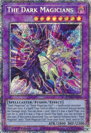 The Dark Magicians (Starlight Rare) (BACH-EN100) - Battle of Chaos 1st Edition - Premium Yugioh Single from Konami - Just $98.12! Shop now at Game Crave Tournament Store