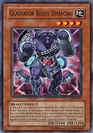 Gladiator Beast Dimacari (GLAS-EN023) - Gladiator's Assault Unlimited - Premium Yugioh Single from Konami - Just $0.32! Shop now at Game Crave Tournament Store