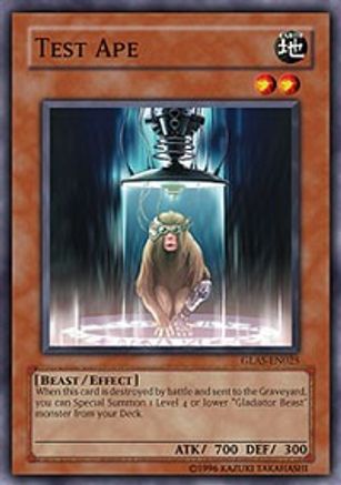 Test Ape (GLAS-EN025) - Gladiator's Assault 1st Edition - Premium Yugioh Single from Konami - Just $1.06! Shop now at Game Crave Tournament Store