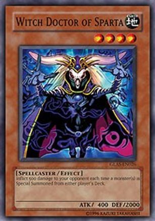 Witch Doctor of Sparta (GLAS-EN026) - Gladiator's Assault Unlimited - Premium Yugioh Single from Konami - Just $0.25! Shop now at Game Crave Tournament Store