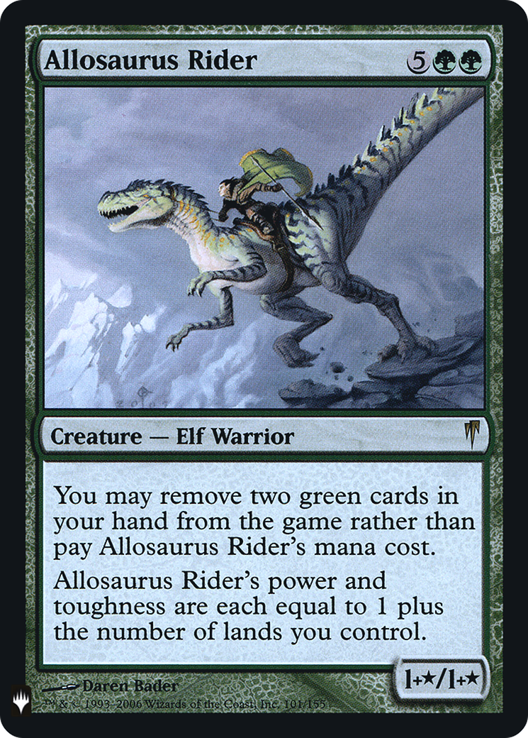 Allosaurus Rider (FMB1-061) - Mystery Booster Retail Edition Foils Foil - Premium MTG Single from Wizards of the Coast - Just $2.57! Shop now at Game Crave Tournament Store