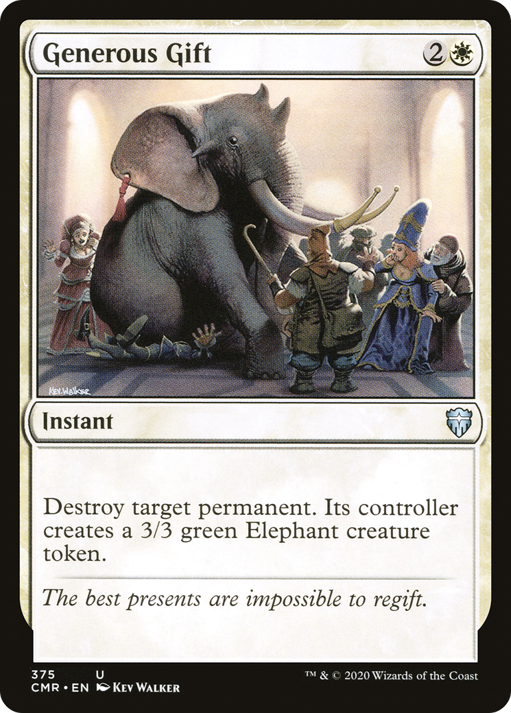 Generous Gift (CMR-375) - Commander Legends - Premium MTG Single from Wizards of the Coast - Just $0.18! Shop now at Game Crave Tournament Store