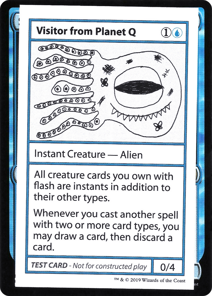 Visitor from Planet Q (CMB2-033) - Mystery Booster Playtest Cards 2021 - Premium MTG Single from Wizards of the Coast - Just $0.08! Shop now at Game Crave Tournament Store