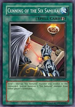 Cunning of the Six Samurai (GLAS-EN061) - Gladiator's Assault Unlimited - Premium Yugioh Single from Konami - Just $6.69! Shop now at Game Crave Tournament Store