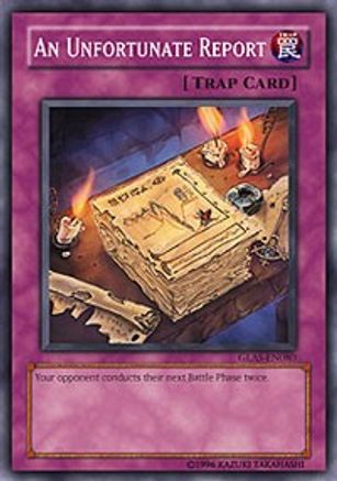 An Unfortunate Report (GLAS-EN080) - Gladiator's Assault 1st Edition - Premium Yugioh Single from Konami - Just $0.34! Shop now at Game Crave Tournament Store