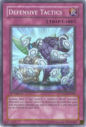Defensive Tactics (GLAS-EN083) - Gladiator's Assault 1st Edition - Premium Yugioh Single from Konami - Just $0.26! Shop now at Game Crave Tournament Store