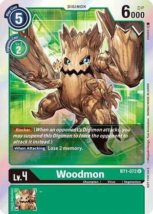 Woodmon (2021 Championship Finals Event Pack 1) (BT1-072) - Release Special Booster - Premium Digimon Single from Bandai - Just $0! Shop now at Game Crave Tournament Store
