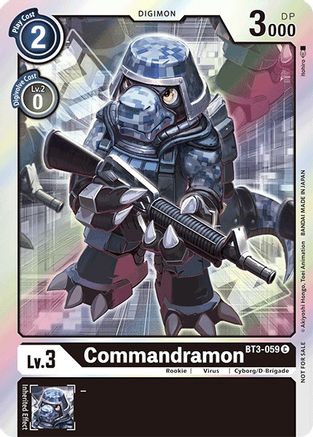 Commandramon (2021 Championship Finals Event Pack 1) (BT3-059) - Release Special Booster - Premium Digimon Single from Bandai - Just $0! Shop now at Game Crave Tournament Store