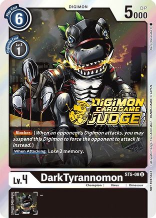 DarkTyrannomon (Judge Pack 1) (ST5-08) - Starter Deck 05: Machine Black Foil - Premium Digimon Single from Bandai - Just $0.55! Shop now at Game Crave Tournament Store