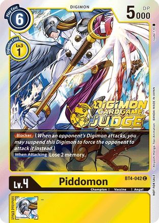 Piddomon (Judge Pack 1) (BT4-042) - Great Legend Foil - Premium Digimon Single from Bandai - Just $1.23! Shop now at Game Crave Tournament Store