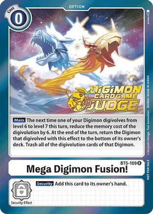 Mega Digimon Fusion! (Judge Pack 1) (BT5-109) - Battle of Omni Foil - Premium Digimon Single from Bandai - Just $1.63! Shop now at Game Crave Tournament Store