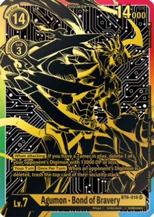 Agumon - Bond of Bravery (2021 Championship Finals 1st Place) (BT6-018) - Double Diamond - Premium Digimon Single from Bandai - Just $0! Shop now at Game Crave Tournament Store